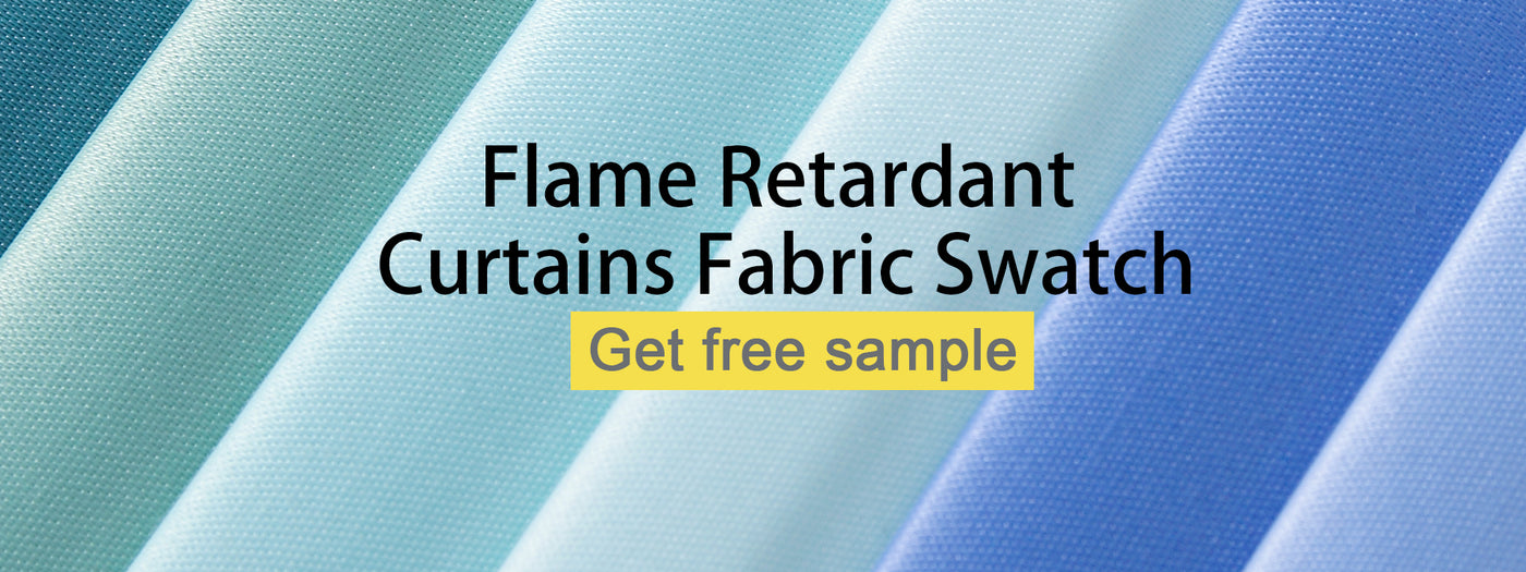flame retardant curtains fabric swatch