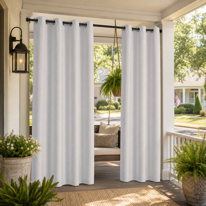 Porch Curtains With Grommets Top, Waterproof Porch Curtains, Grommets Top Porch Curtains, 1 Pcs