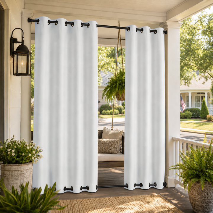 Porch Curtains With Grommets Top &amp; Bottom, Waterproof Porch Curtains, Grommets Top &amp; Bottom Porch Curtains, 1 Pcs