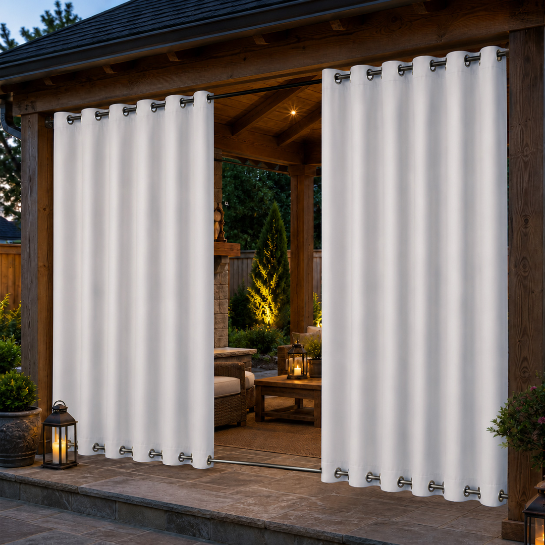 Pavilion Curtains With Grommets Top &amp; Bottom, Waterproof Pavilion Curtains, Grommets Top &amp; Bottom Pavilion Curtains, 1 Pcs