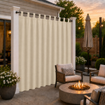 Patio Curtains With Velcro Tab Top, Outdoor Patio Curtains, Waterproof Patio Curtains, 1 Pcs