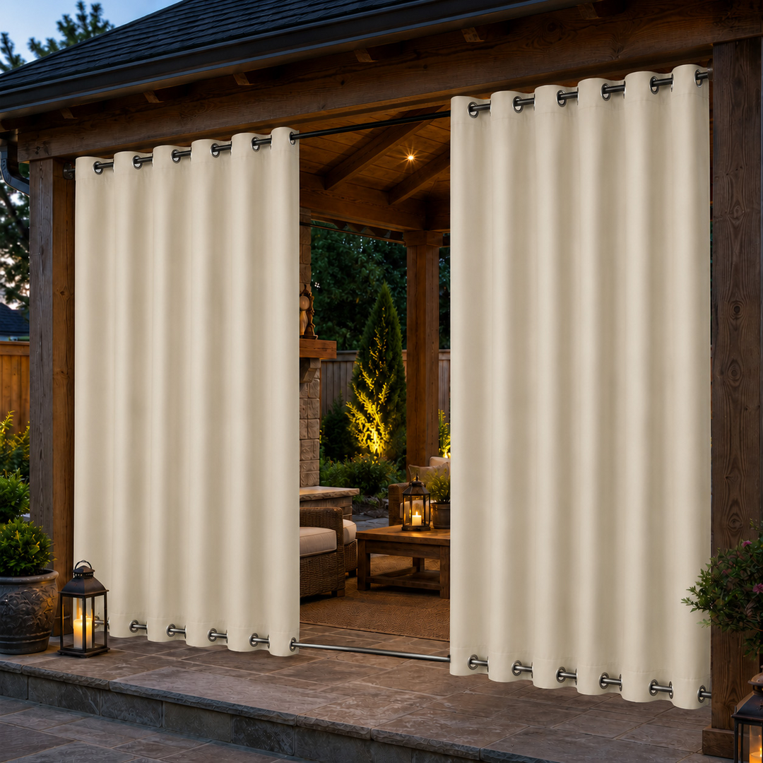 Pavilion Curtains With Grommets Top &amp; Bottom, Waterproof Pavilion Curtains, Grommets Top &amp; Bottom Pavilion Curtains, 1 Pcs