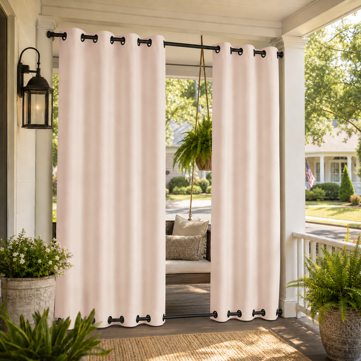 Porch Curtains With Grommets Top &amp; Bottom, Waterproof Porch Curtains, Grommets Top &amp; Bottom Porch Curtains, 1 Pcs