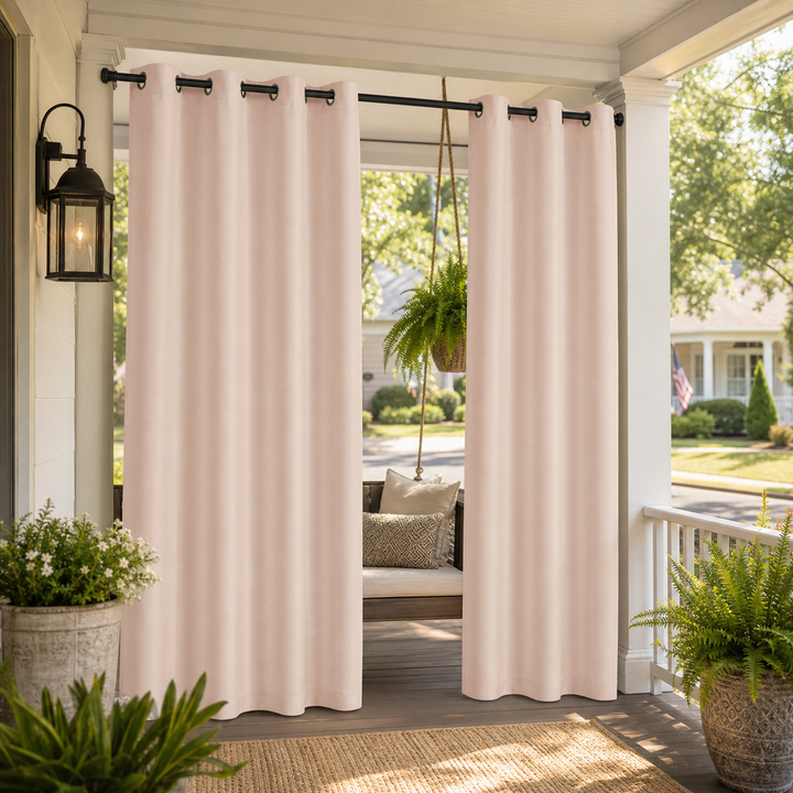 Porch Curtains With Grommets Top, Waterproof Porch Curtains, Grommets Top Porch Curtains, 1 Pcs