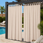 Pool Curtains With Tab Top, Outdoor Pool Curtains, Waterproof Tab Top Pool Curtains, 1 Pcs