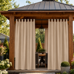 Gazebo Curtains With Velcro Tab Top, Outdoor Gazebo Curtains, Waterproof Velcro Tab Top Gazebo Curtains, 1 Pcs