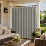 Porch Curtains With Velcro Tab Top, Outdoor Porch  Curtains, Waterproof Velcro Tab Top Porch Curtains, 1 Pcs