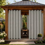 Gazebo Curtains With Grommets Top & Bottom, Waterproof Gazebo Curtains, Grommets Top & Bottom Gazebo Curtains, 1 Pcs