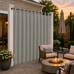 Patio Curtains With Velcro Tab Top, Outdoor Patio Curtains, Waterproof Patio Curtains, 1 Pcs