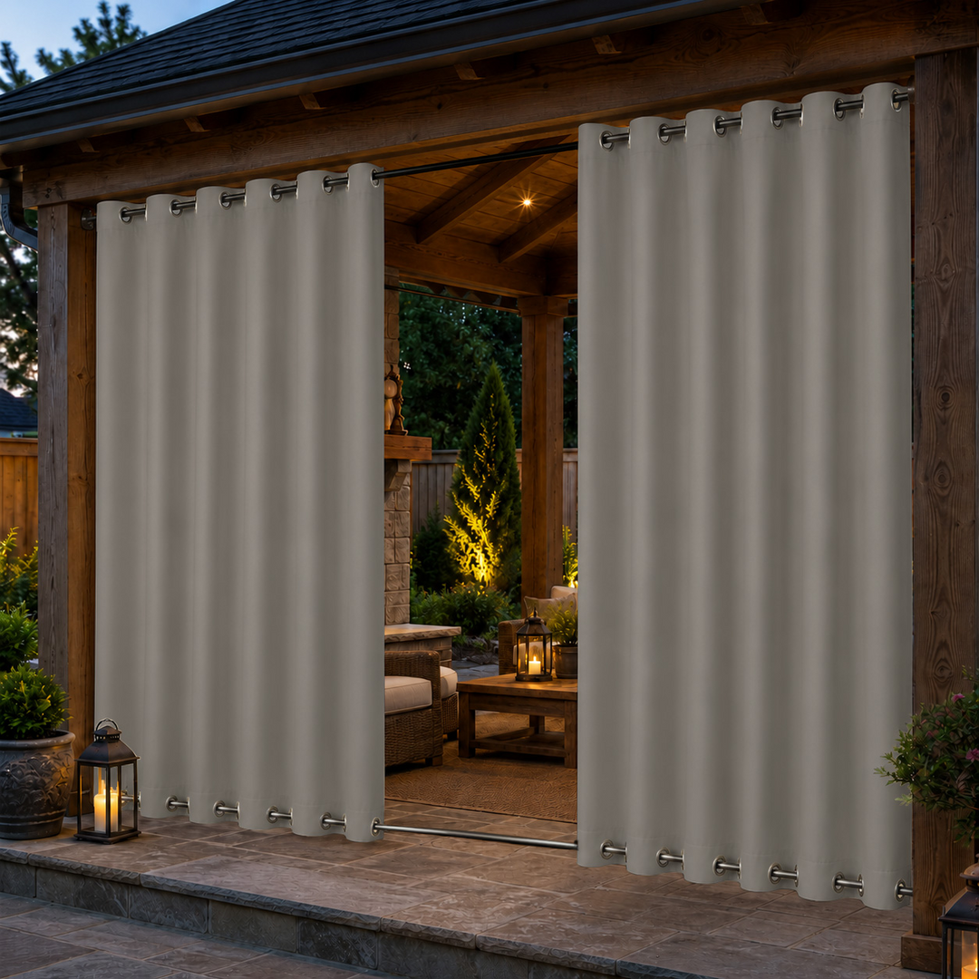Pavilion Curtains With Grommets Top &amp; Bottom, Waterproof Pavilion Curtains, Grommets Top &amp; Bottom Pavilion Curtains, 1 Pcs