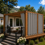 Deck Curtains With Grommets Top & Bottom, Waterproof Deck Curtains, Grommets Top & Bottom Deck Curtains, 1 Pcs