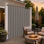 Patio Curtains With Velcro Tab Top, Outdoor Patio Curtains, Waterproof Patio Curtains, 1 Pcs