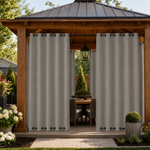 Gazebo Curtains With Grommets Top & Bottom, Waterproof Gazebo Curtains, Grommets Top & Bottom Gazebo Curtains, 1 Pcs