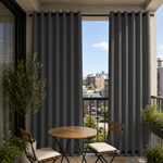 Balcony Curtains With Grommets Top & Bottom, Waterproof Balcony Curtains, Grommets Top & Bottom Balcony Curtains, 1 Pcs