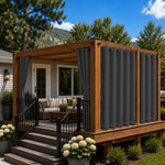 Deck Curtains With Grommets Top & Bottom, Waterproof Deck Curtains, Grommets Top & Bottom Deck Curtains, 1 Pcs