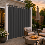 Patio Curtains With Velcro Tab Top, Outdoor Patio Curtains, Waterproof Patio Curtains, 1 Pcs