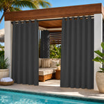Cabana Curtains With Velcro Tab Top, Outdoor Cabana Curtains, Waterproof Velcro Tab Top Cabana Curtains, 1 Pcs
