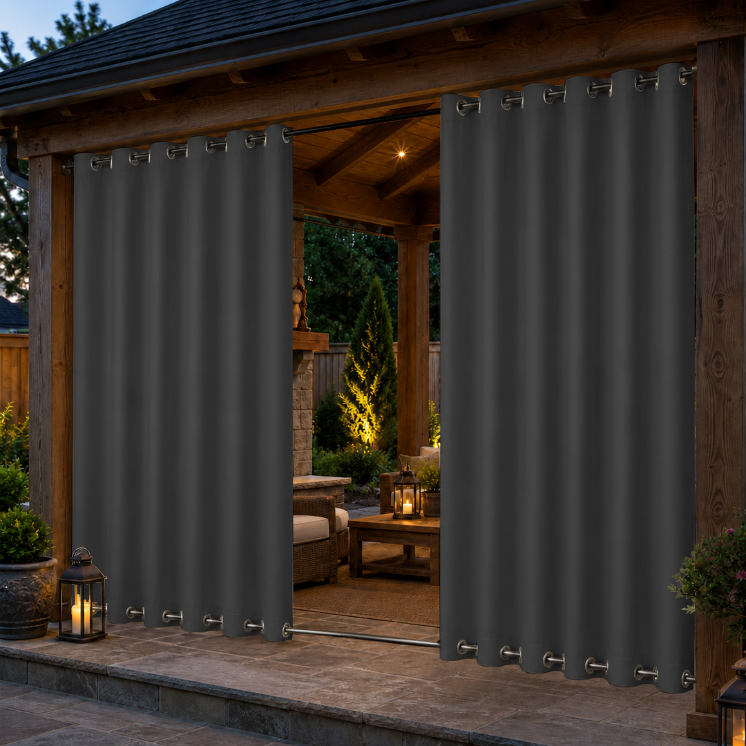 Pavilion Curtains With Grommets Top &amp; Bottom, Waterproof Pavilion Curtains, Grommets Top &amp; Bottom Pavilion Curtains, 1 Pcs