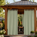 Gazebo Curtains With Velcro Tab Top, Outdoor Gazebo Curtains, Waterproof Velcro Tab Top Gazebo Curtains, 1 Pcs