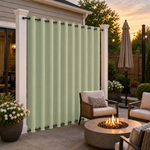 Patio Curtains With Grommets Top & Bottom, Waterproof Patio Curtains, Grommets Top & Bottom Patio Curtains, 1 Pcs