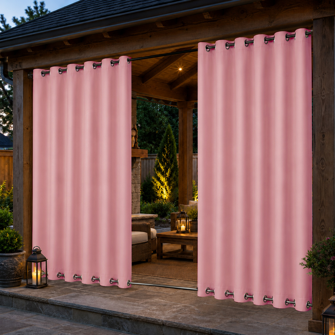 Pavilion Curtains With Grommets Top &amp; Bottom, Waterproof Pavilion Curtains, Grommets Top &amp; Bottom Pavilion Curtains, 1 Pcs