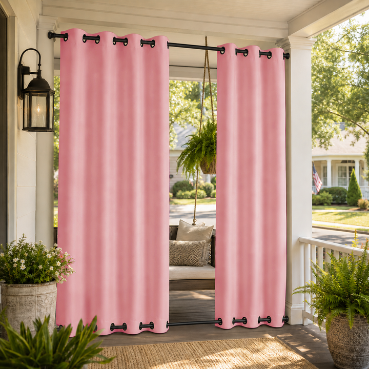 Porch Curtains With Grommets Top &amp; Bottom, Waterproof Porch Curtains, Grommets Top &amp; Bottom Porch Curtains, 1 Pcs