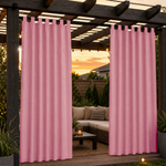 Pergola Curtains With Velcro Tab Top, Outdoor Pergola Curtains, Waterproof Velcro Tab Top Pergola Curtains, 1 Pcs