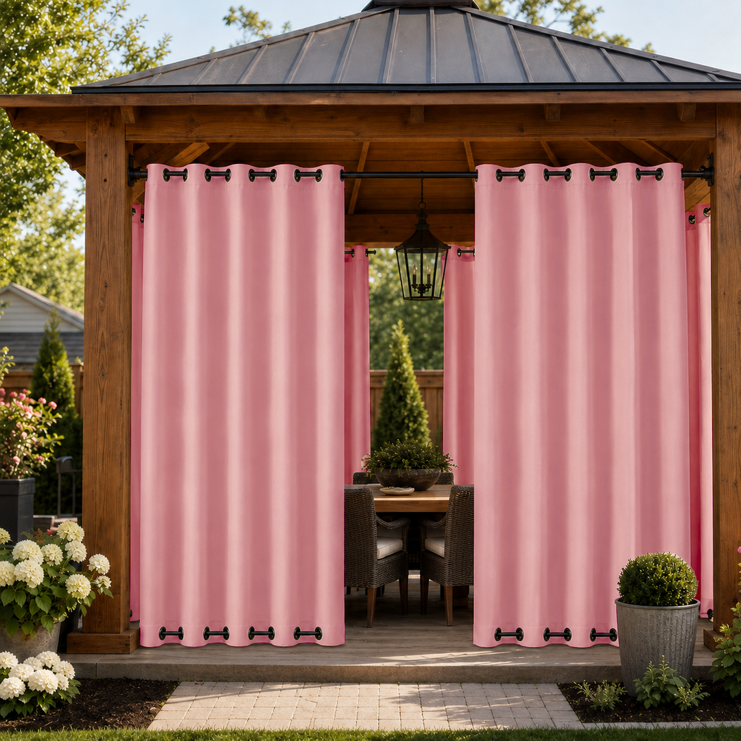 Gazebo Curtains With Grommets Top &amp; Bottom, Waterproof Gazebo Curtains, Grommets Top &amp; Bottom Gazebo Curtains, 1 Pcs