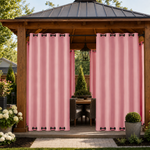 Gazebo Curtains With Grommets Top & Bottom, Waterproof Gazebo Curtains, Grommets Top & Bottom Gazebo Curtains, 1 Pcs