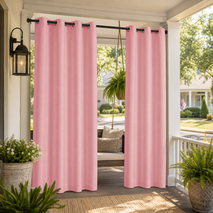 Porch Curtains With Grommets Top, Waterproof Porch Curtains, Grommets Top Porch Curtains, 1 Pcs