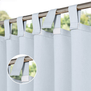 Patio Curtains With Velcro Tab Top, Outdoor Patio Curtains, Waterproof Patio Curtains, 1 Pcs