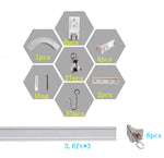 Upgraded White Aluminum Curtain Track, with Curved track, Can be Used as an Extension Track Rod, Ceiling or Wall mount, Indoor or Outdoor
