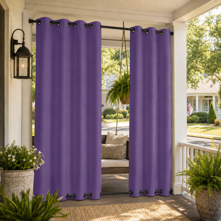 Porch Curtains With Grommets Top &amp; Bottom, Waterproof Porch Curtains, Grommets Top &amp; Bottom Porch Curtains, 1 Pcs