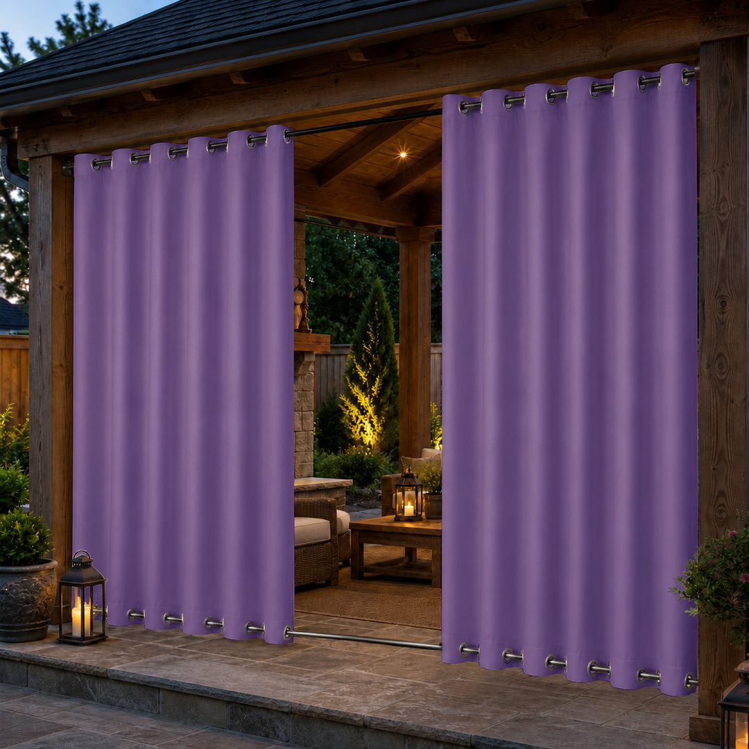 Pavilion Curtains With Grommets Top &amp; Bottom, Waterproof Pavilion Curtains, Grommets Top &amp; Bottom Pavilion Curtains, 1 Pcs