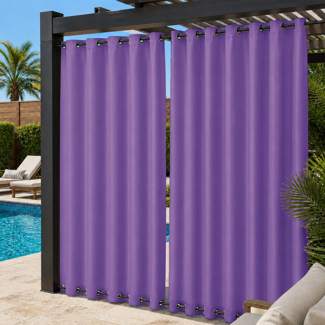 Pool Curtains With Grommets Top &amp; Bottom, Waterproof Pool Curtains, Grommets Top &amp; Bottom Pool Curtains, 1 Pcs