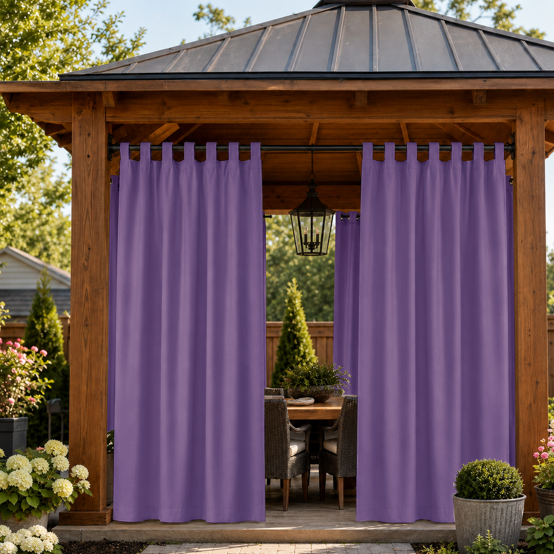 Gazebo Curtains With Tab Top, Outdoor Gazebo Curtains, Waterproof Tab Top Gazebo Curtains, 1 Pcs