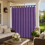 Porch Curtains With Velcro Tab Top, Outdoor Porch  Curtains, Waterproof Velcro Tab Top Porch Curtains, 1 Pcs
