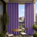 Balcony Curtains With Grommets Top & Bottom, Waterproof Balcony Curtains, Grommets Top & Bottom Balcony Curtains, 1 Pcs