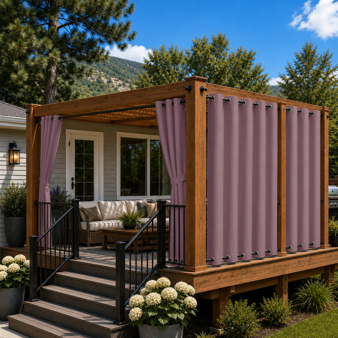 Deck Curtains With Grommets Top &amp; Bottom, Waterproof Deck Curtains, Grommets Top &amp; Bottom Deck Curtains, 1 Pcs