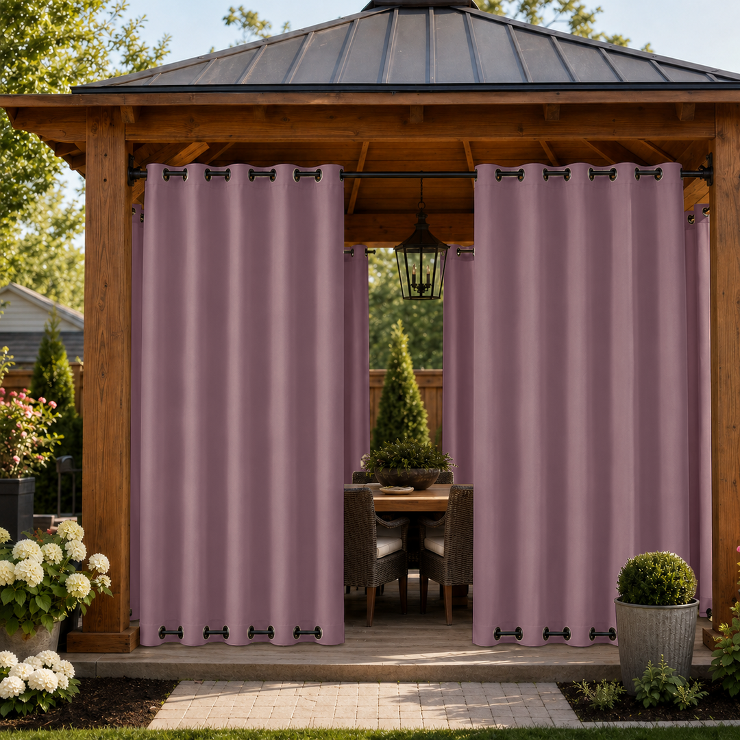 Gazebo Curtains With Grommets Top &amp; Bottom, Waterproof Gazebo Curtains, Grommets Top &amp; Bottom Gazebo Curtains, 1 Pcs