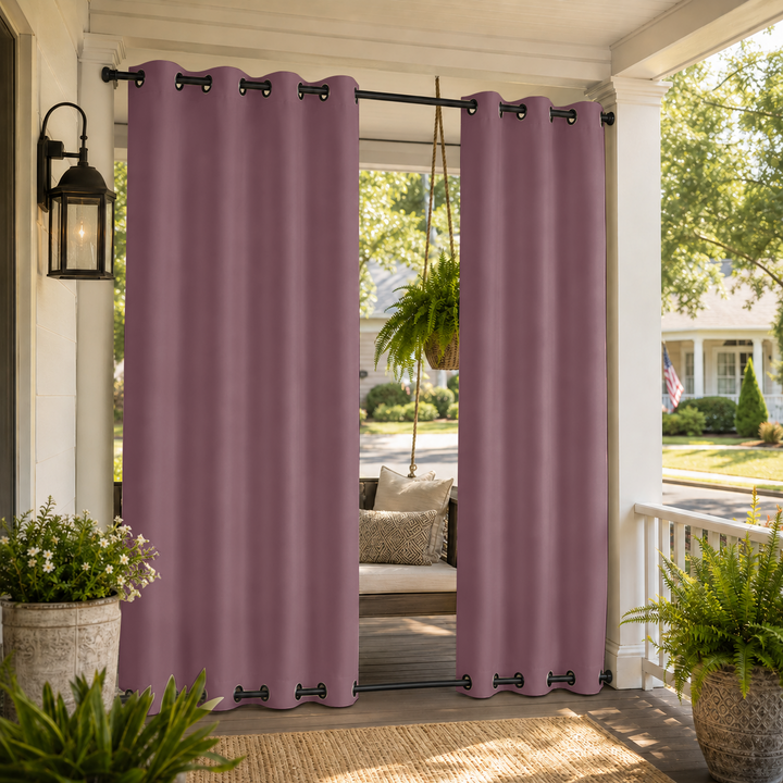 Porch Curtains With Grommets Top &amp; Bottom, Waterproof Porch Curtains, Grommets Top &amp; Bottom Porch Curtains, 1 Pcs