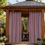 Gazebo Curtains With Velcro Tab Top, Outdoor Gazebo Curtains, Waterproof Velcro Tab Top Gazebo Curtains, 1 Pcs