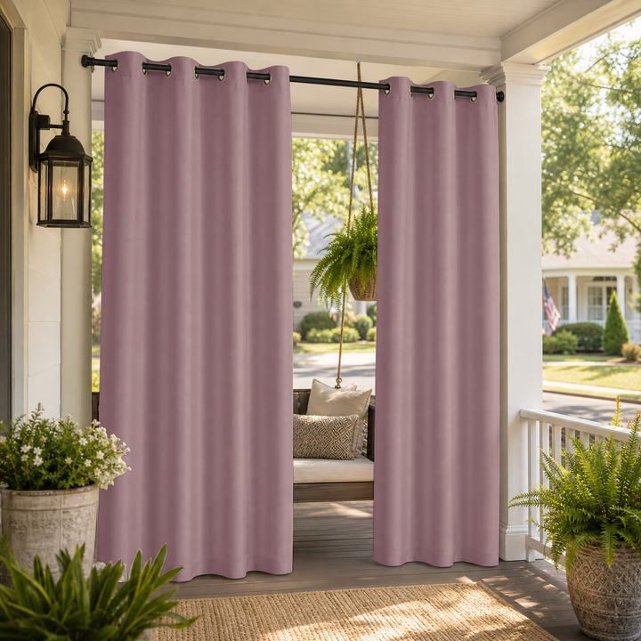 Porch Curtains With Grommets Top, Waterproof Porch Curtains, Grommets Top Porch Curtains, 1 Pcs