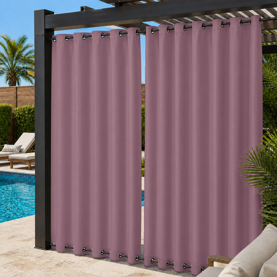Pool Curtains With Grommets Top &amp; Bottom, Waterproof Pool Curtains, Grommets Top &amp; Bottom Pool Curtains, 1 Pcs