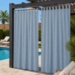 Pool Curtains With Velcro Tab Top, Outdoor Pool Curtains, Waterproof Velcro Tab Top Pool Curtains, 1 Pcs