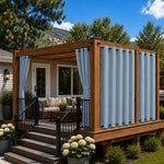 Deck Curtains With Grommets Top & Bottom, Waterproof Deck Curtains, Grommets Top & Bottom Deck Curtains, 1 Pcs