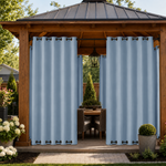 Gazebo Curtains With Grommets Top & Bottom, Waterproof Gazebo Curtains, Grommets Top & Bottom Gazebo Curtains, 1 Pcs