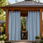 Gazebo Curtains With Velcro Tab Top, Outdoor Gazebo Curtains, Waterproof Velcro Tab Top Gazebo Curtains, 1 Pcs
