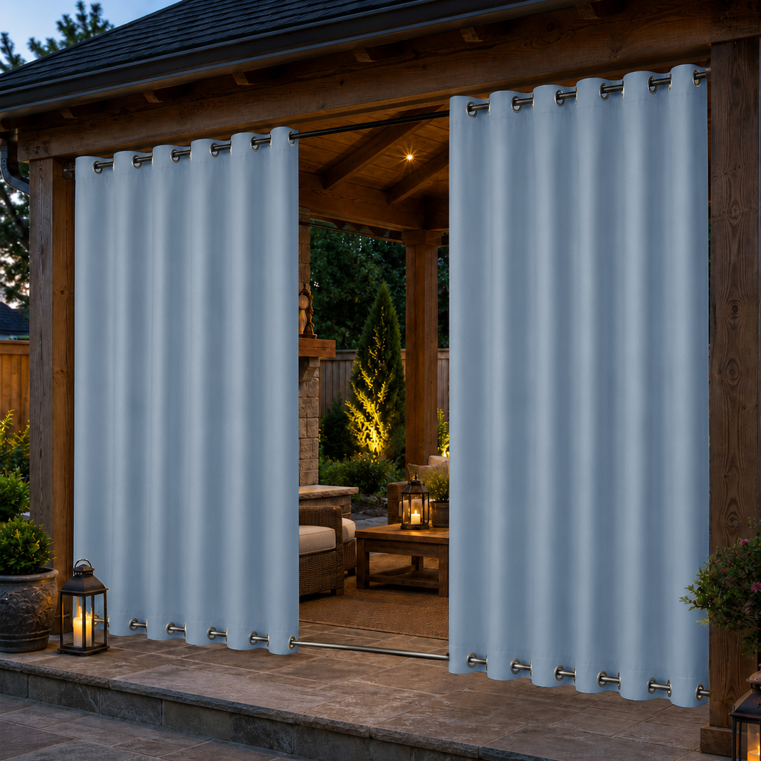 Pavilion Curtains With Grommets Top &amp; Bottom, Waterproof Pavilion Curtains, Grommets Top &amp; Bottom Pavilion Curtains, 1 Pcs