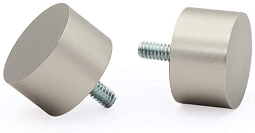Satin Nickel Curtain Rods for 120" to 240" Adjustable, 1 Inch Diameter Curtain Rods, Curtain Rod End Cap 120 to 240 Inch. Curtain Rod with Brackets